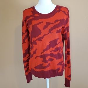 Cabi Sakura Red Pullover Sweater